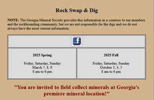 Graves Mountain Rock Swap & Dig 2025