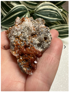 Vanadinite, Calcite - Apex, Santa Eulalia, Chihuahua, Mexico #12