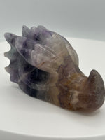 Fluorite Dragon Head Carving #21
