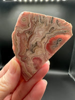 Rhodochrosite Slab #2 – Pink & Cream Banded Polished Collector Specimen