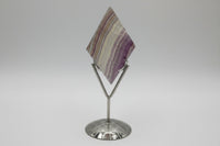 Rhombus Shaped Fluorite Carving with Stand #5