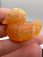 Carved Yellow Stone Duck #2