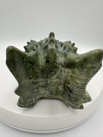 Large Green Jade Dragon Head Carving