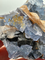 Blue Fluorite, Galena, Barite Specimen, Bingham, New Mexico