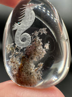 Beautiful Seahorse Garden Quartz Inner Scene Carving #6