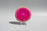 Dyed Pink Agate Slice #15