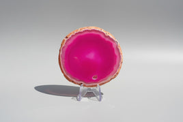 Dyed Pink Agate Slice #15