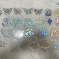 Holographic Mystical Stickers Pack of 40