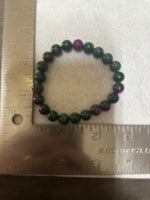 Ruby Zoisite Stretch Bead Bracelet