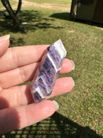 Double Terminated Chevron Amethyst Point #12