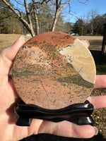 Natural Picture Jasper Slab with Stand #6