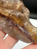 Rainbow Fluorite Dragon Head Carving #9 – 418g