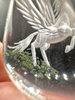 Beautiful Pegasus Garden Quartz Inner Scene Carving #4