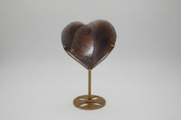 Large Amethyst Agate Heart with Stand #5