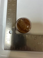 Yellow with Purple Fluorite Sphere #1