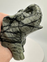 Nephrite Jade Carved Elephant #3