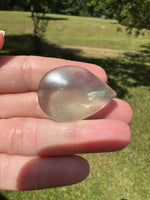 Pear Shape Candy Fluorite Cabochon #13