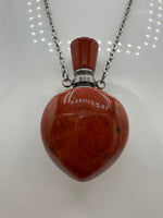 Red Jasper Perfume/Essential Oil Bottle Necklace