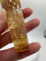 Carved Fluorite Scepter with Rainbows #2