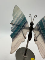 Fluorite Butterfly Wings & Stand #2