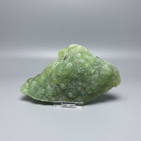 Prehnite mixed with Green Tourmaline Raw Specimen #6
