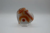 Carnelian Heart Palm Stone #14
