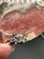 Rhodochrosite Slab #5 – Pink Banded Natural Stone Specimen