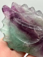 Fluorite Dragon Head Carving #16