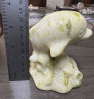Lantian Jade Carved Dolphin #1