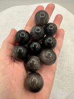 Silver Sheen Obsidian Spheres