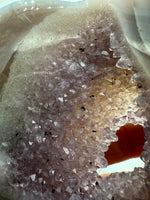Large Amethyst Agate Heart with Stand #5