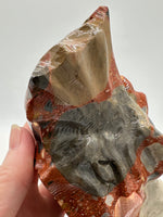 Unique Pudding Stone Dragon Head Carving
