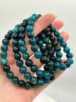 Blue Apatite 8mm Beads for Bracelets