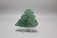 Green Fluorite Carved Leaf