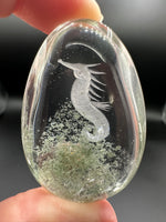 Beautiful Seahorse Garden Quartz Inner Scene Carving #5