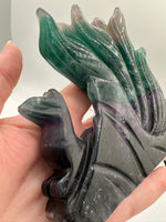 Rainbow Fluorite Nine-Tailed Fox