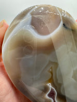 Large Amethyst Dendritic Agate Heart with Stand #3