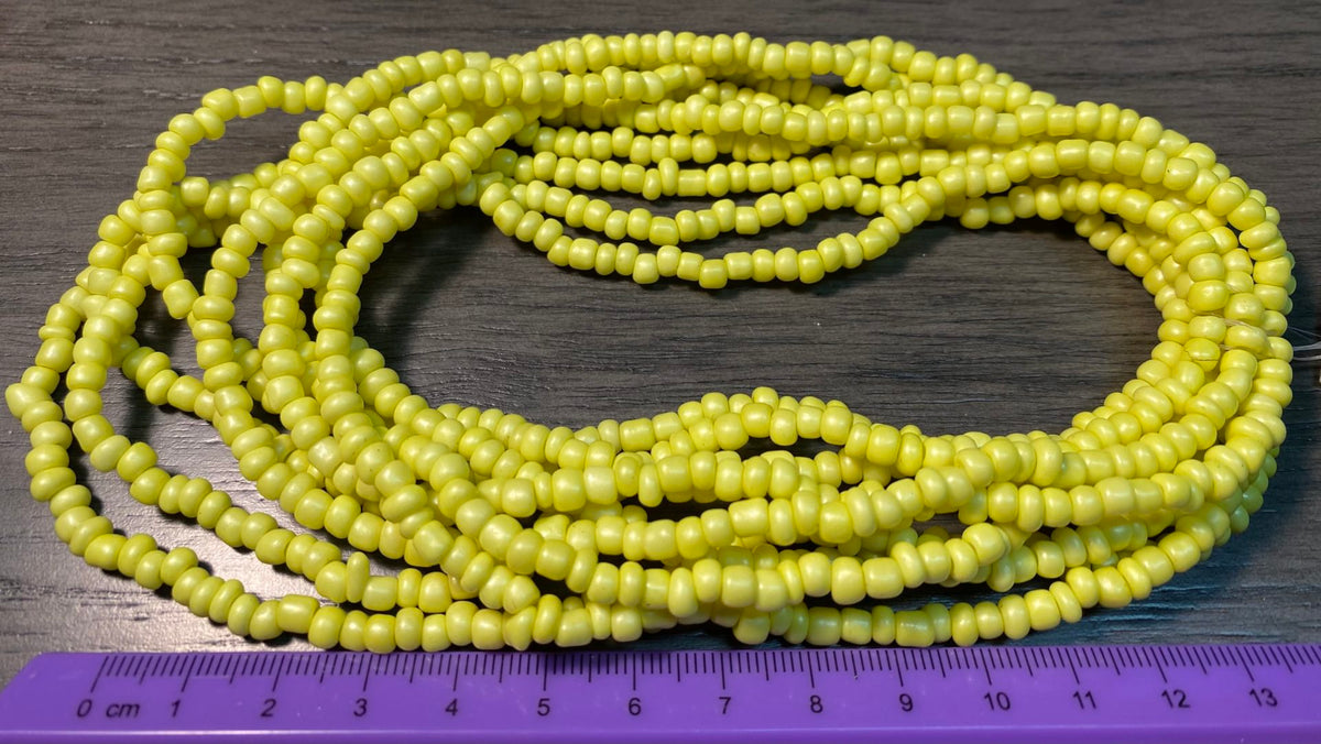 Lemon Yellow Seed Beads Strands| Gems & Minerals Rock