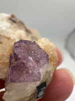 Purple Fluorite and Quartz Specimen, Bingham, New Mexico