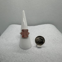 Sterling 925 Super 7 Strawberry  Quartz Ring #1