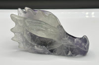 Rainbow Fluorite Dragon Head Carving #7 – 405g