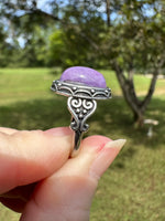 Natural Charoite Ring #11