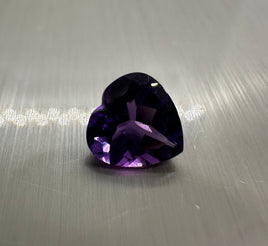 Amethyst 8mm Heart 1.4ct