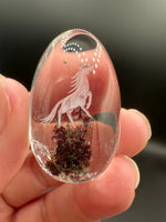 Beautiful Horse Garden Quartz Inner Scene Carving #4