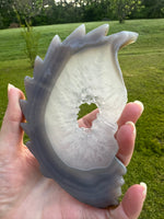 Druzy Agate Geode Carved Native American #1