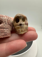 Hand-Carved Soapstone Skull – Polished Natural Stone Carving