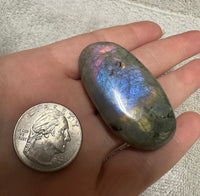 Fiery Labradorite Palmstone #15