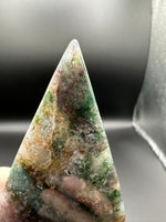 Ocean Jasper Polished Arrow Flame Freeform #2 – Green & Multicolor