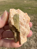 Apatite in Calcite, Bancroft, Canada