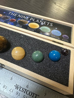 The Nine Planets Crystal Ball Set with Wooden Box